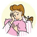 眠れない女性