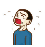 大号泣する少年