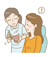 歯科衛生士によるブラッシング指導