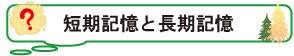 短期記憶と長期記憶