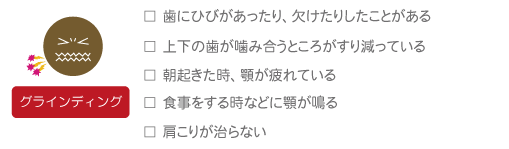 睡眠中に歯ぎしりをしている可能性のある人は