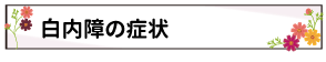 白内障の症状